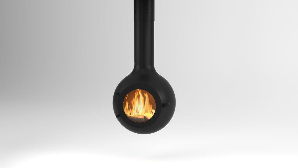 Signi Fires Globe Closed Combustion Suspended Fireplace Camino